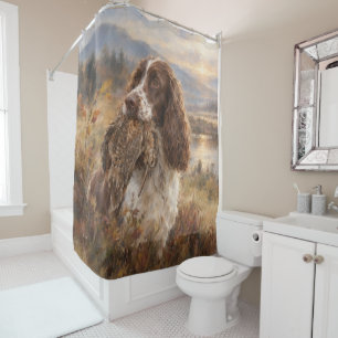 English Springer Spaniel Shower Curtain