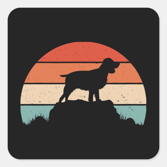 English springer spaniel square sticker (Front)
