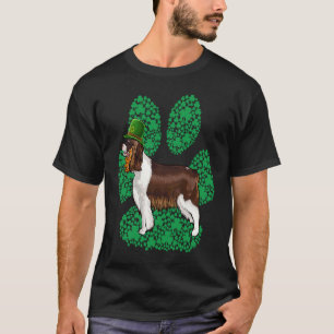 English Springer Spaniel St Patricks Day Shamrock  T-Shirt