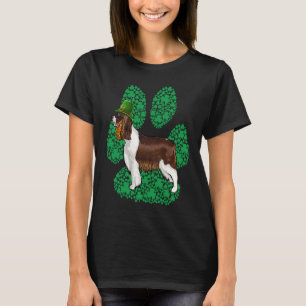 English Springer Spaniel St Patricks Day Shamrock  T-Shirt