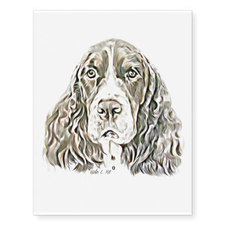 English Springer Spaniel Temporary Tattoos