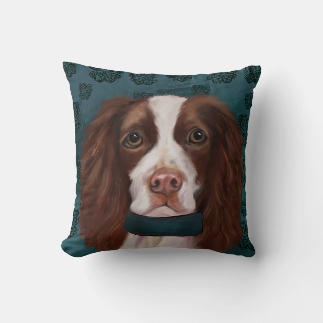 English Springer Spaniel   Throw Pillow (Front)