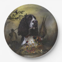 English Springer Spaniel with pheasant 