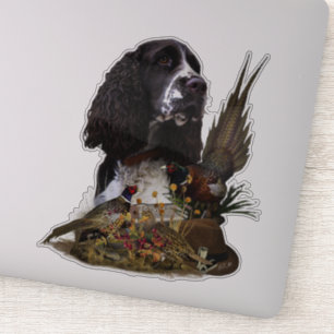 English Springer Spaniel with pheasant Sticker