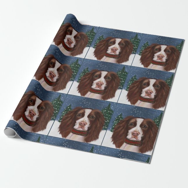ENGLISH SPRINGER SPANIEL       WRAPPING PAPER (Unrolled)