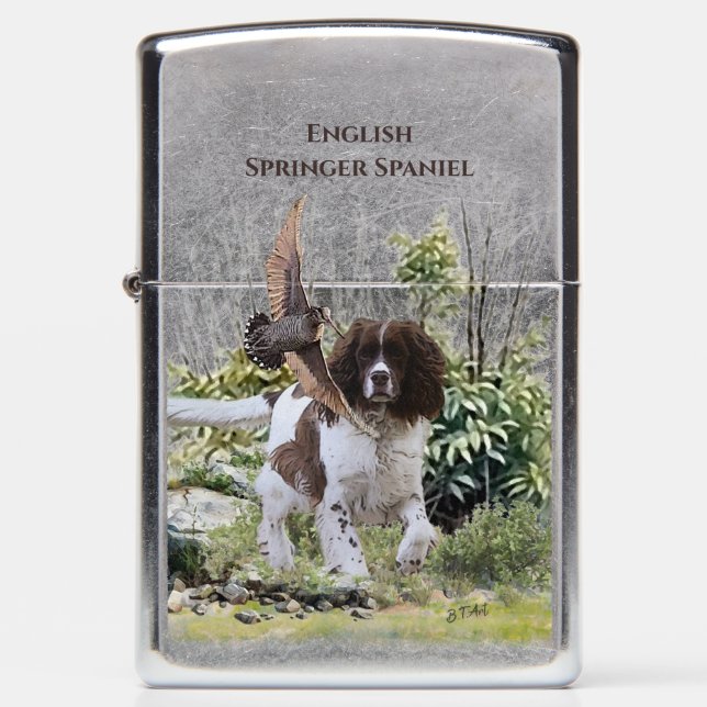  English Springer Spaniel  Zippo Lighter (Front)