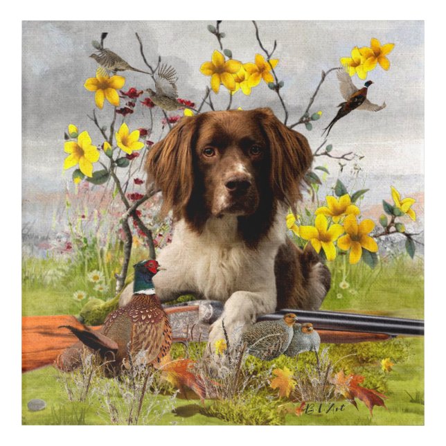 English Springer Spaniels ,Art Acrylic Print (Front)