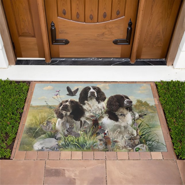 English Springer Spaniels ,Art Doormat (Outdoor)