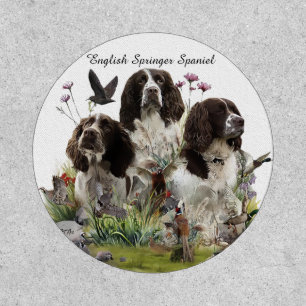 English Springer Spaniels ,Art Patch