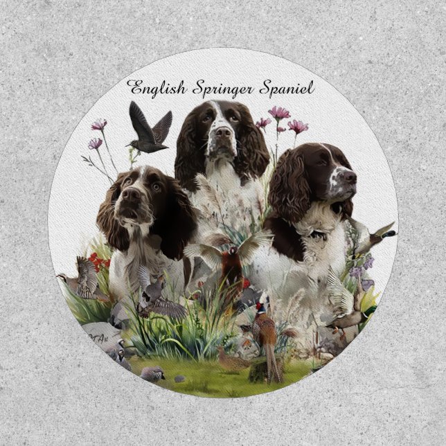 English Springer Spaniels ,Art Patch (Front)