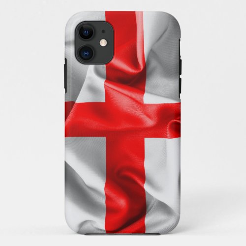 English St Georges Cross Flag iPhone 11 Case