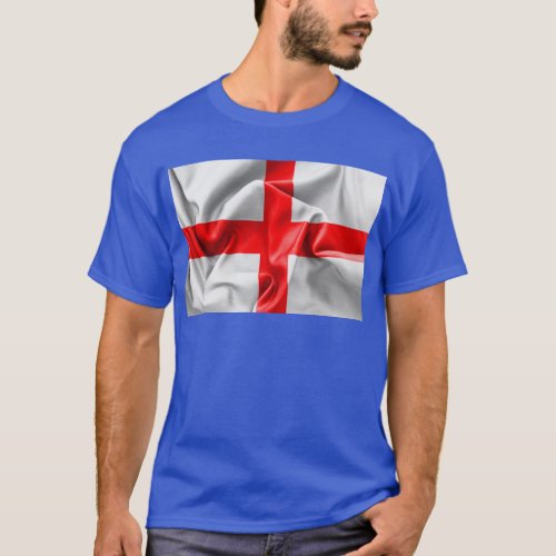 English St Georges Cross Flag T_Shirt