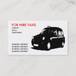 English Taxi Business Card at Zazzle