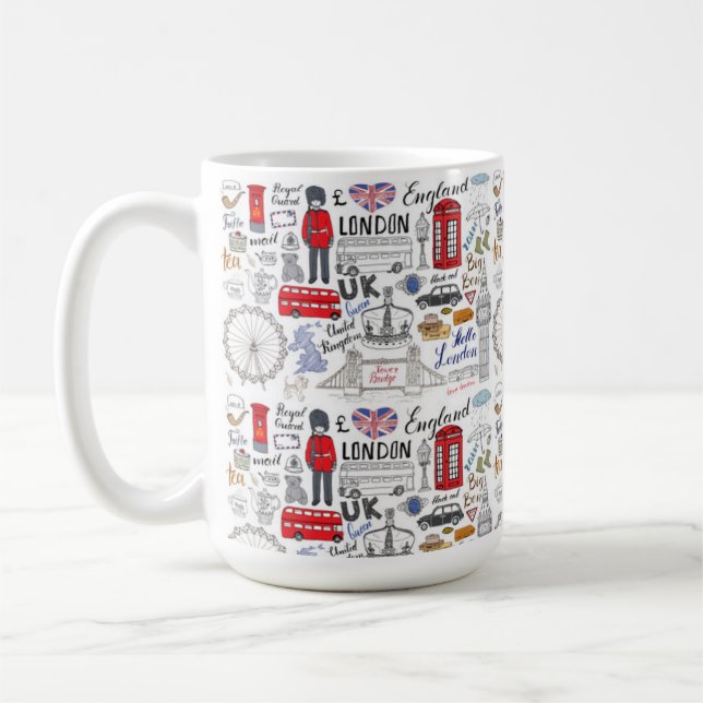 English Tea Coffee Mug (Left)