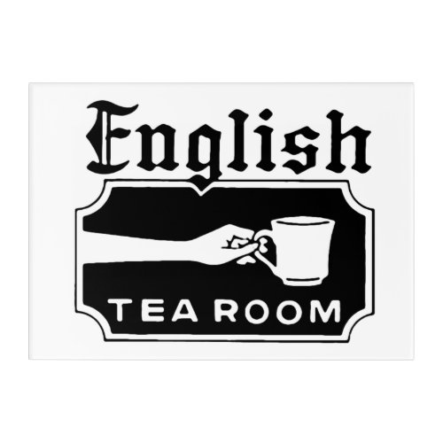 English Tea Room Acrylic Print