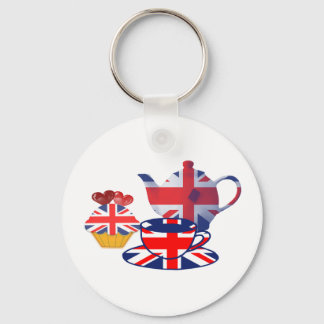 English Tea-time gifts Keychain