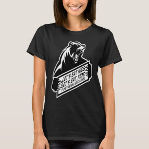 English Teacher Bear Lets Eat Kids Punctuation Sav T-Shirt