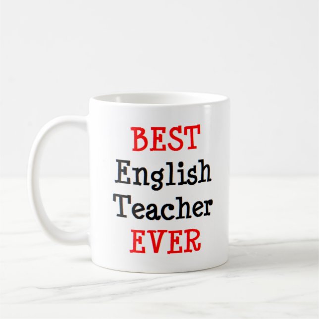 english teacher, best coffee mug (Left)