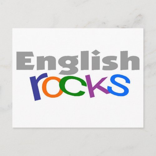 English Teacher English Rocks Gifts Postcard