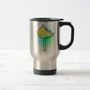 English Teacher "Grammar Bird" Gifts Travel Mug
