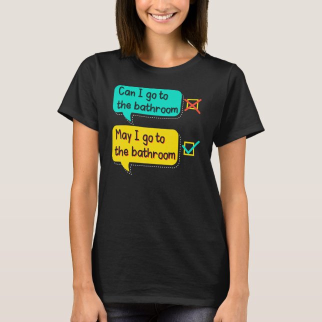 English Teacher Grammar Teaching School Grammarian T-Shirt (Front)