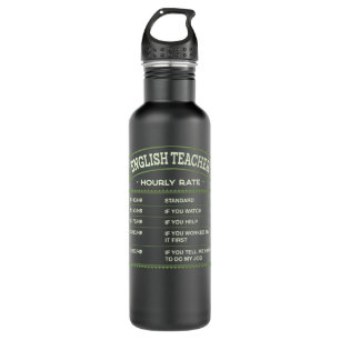 English Teacher Hourly Rate Language Instructor La Stainless Steel Water Bottle