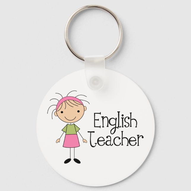 English Teacher Keychain (Front)