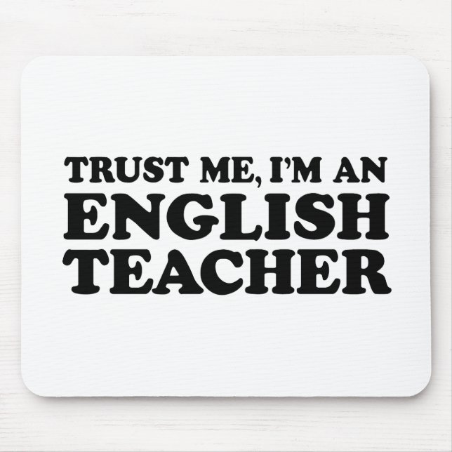 English Teacher Mouse Pad (Front)