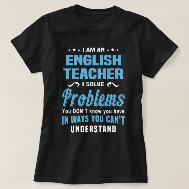 English Teacher T-Shirt (Design Front)