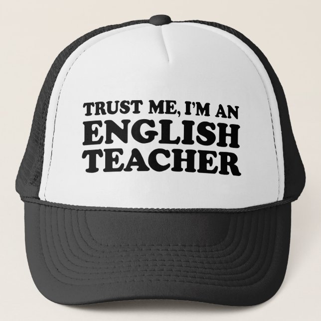 English Teacher Trucker Hat (Front)