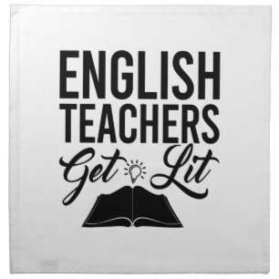 English Teachers Get Lit Cloth Napkin