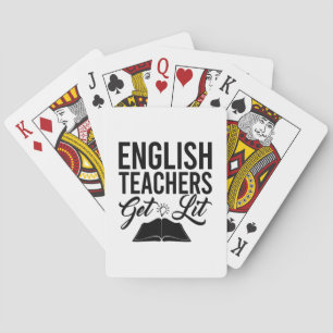 English Teachers Get Lit Poker Cards