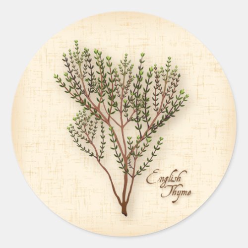 English Thyme Herb Stickers