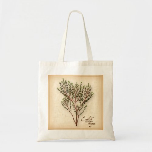 English Thyme Herb Tote Bag