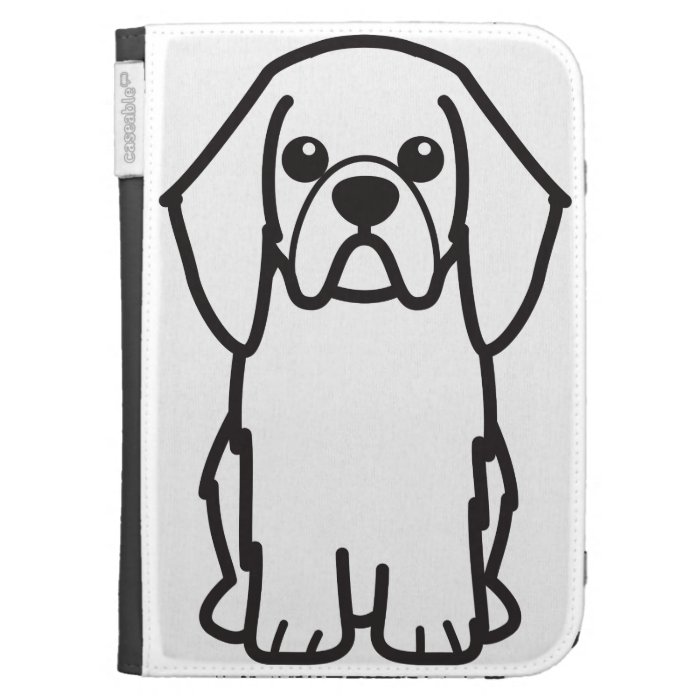 English Toy Spaniel Dog Cartoon Kindle 3 Covers