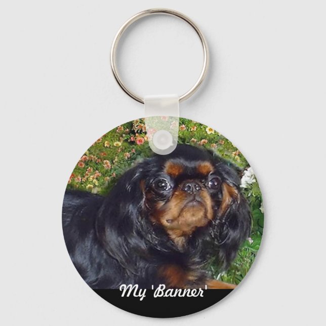 English Toy Spaniel Keychain (Front)
