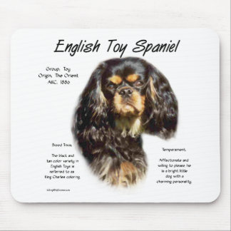 English Toy Spaniel (king charles) History Design Mouse Pad