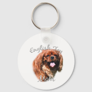English Toy Spaniel Mom 2 Keychain