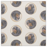 English Toy Spaniel Painting King Charles Dog Art Fabric