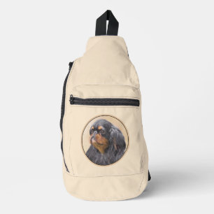 English Toy Spaniel Painting King Charles Dog Art Sling Bag