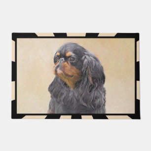 English Toy Spaniel Painting Original Animal Art Doormat