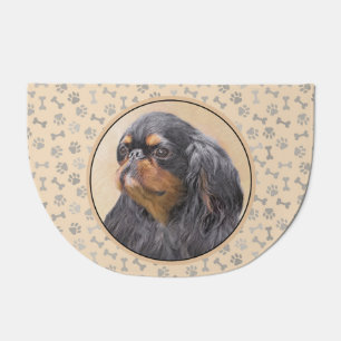 English Toy Spaniel Painting Original Animal Art Doormat