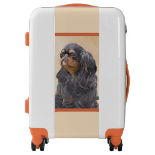 English Toy Spaniel Painting Original Animal Art Luggage