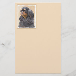 English Toy Spaniel Painting Original Animal Art Stationery