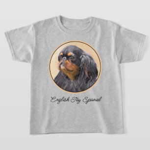 English Toy Spaniel Painting Original Animal Art T-Shirt