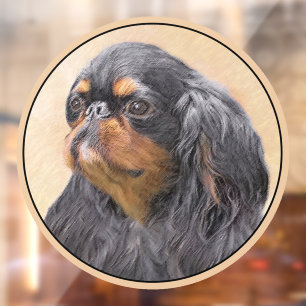 English Toy Spaniel Painting Original Animal Art Window Cling