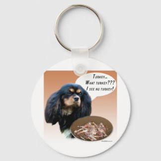 English Toy Spaniel Turkey Keychain
