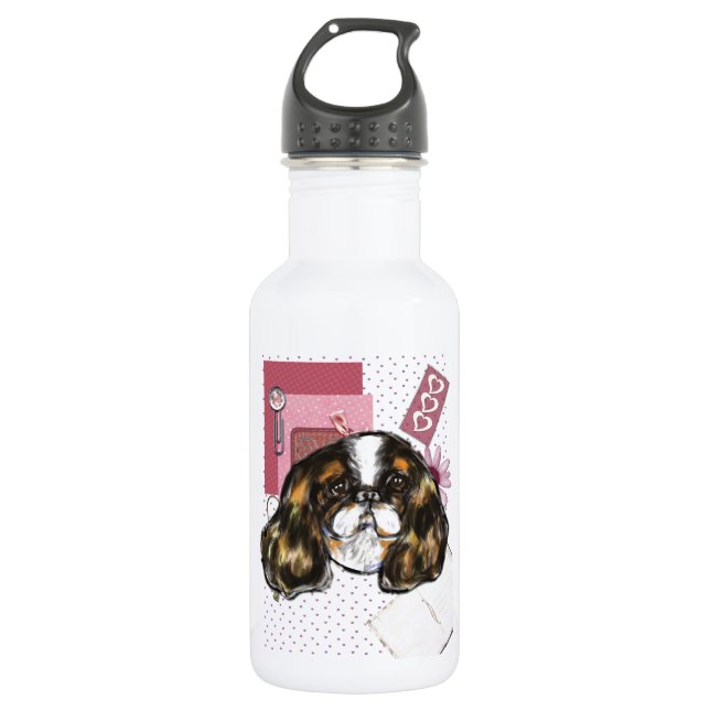 ENGLISH TOY SPANIEL WATER BOTTLE (Front)
