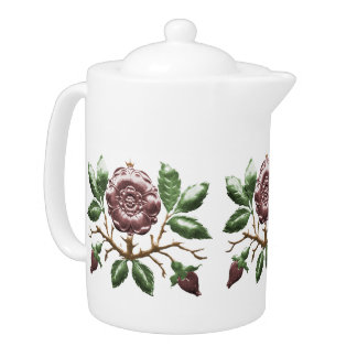 English Tudor Rose Teapot