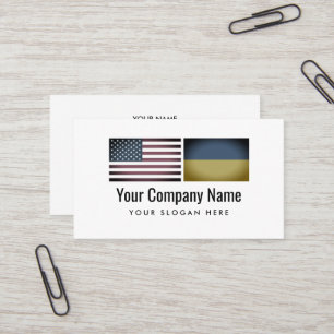 English Ukrainian language translation service Business Card